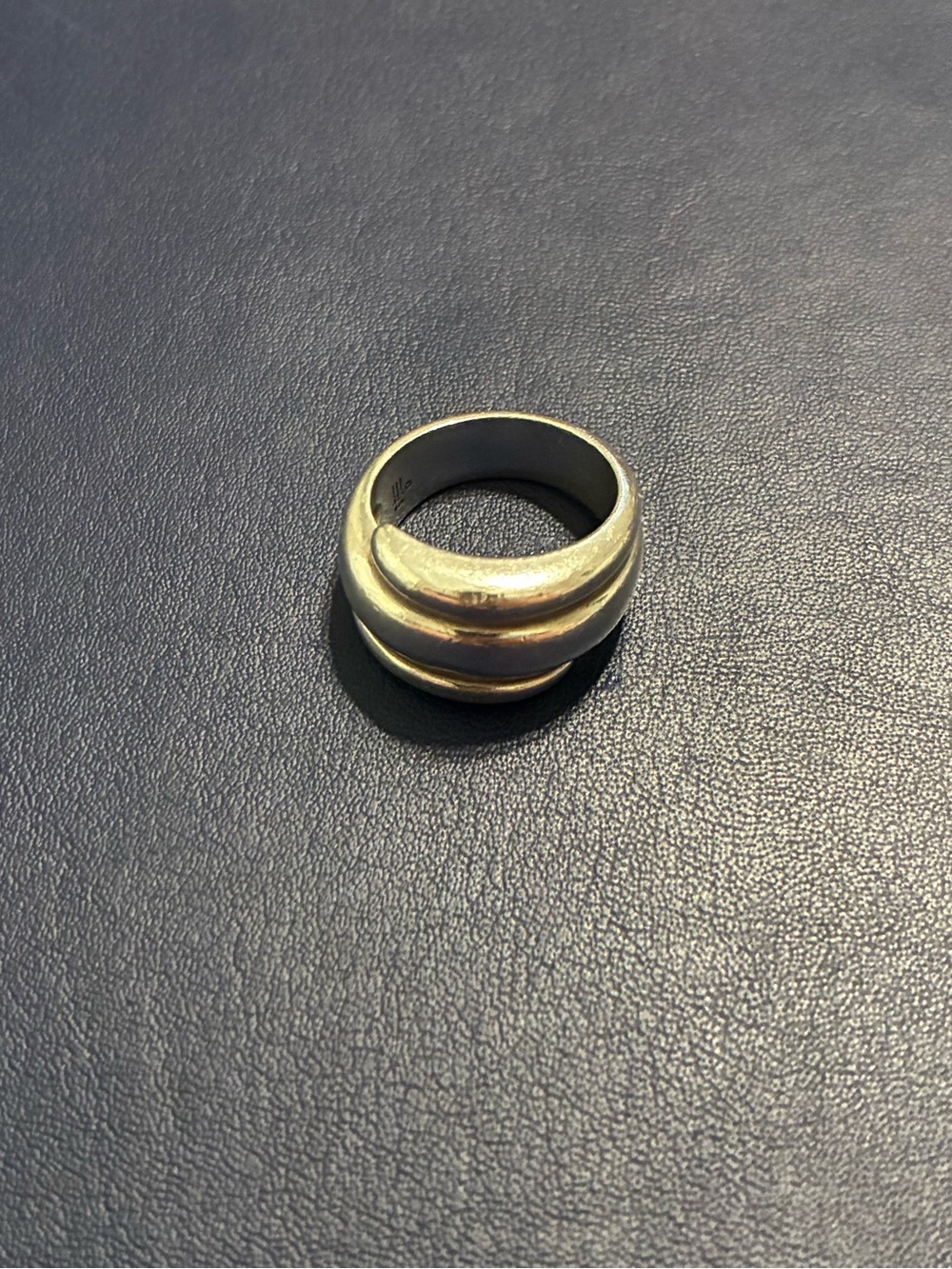 James Avery Retired Silver Triple Wrap Dome Ring
